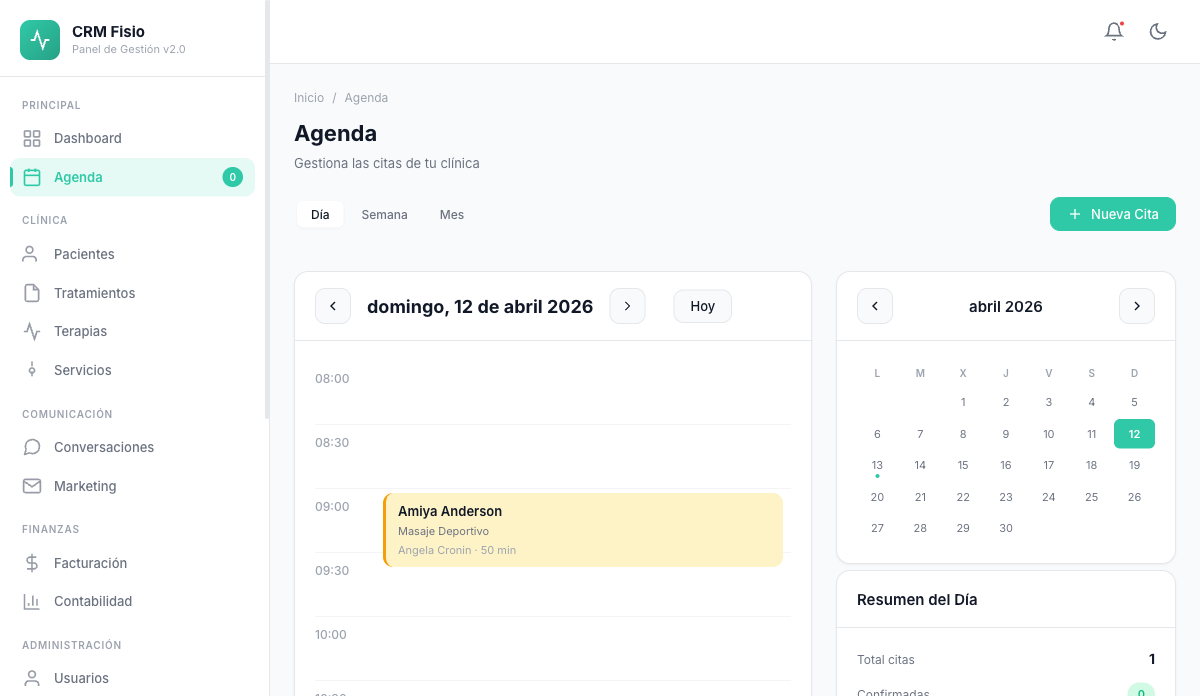 Agenda de Citas — Oculinexa