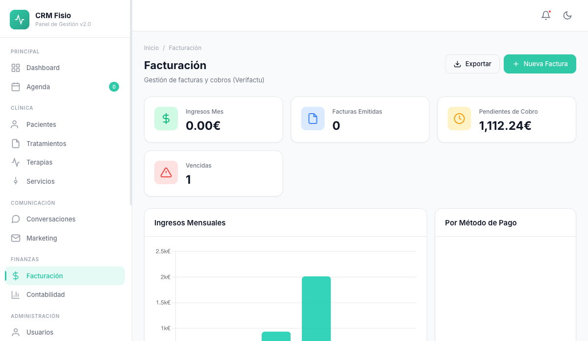 Facturación — Oculinexa